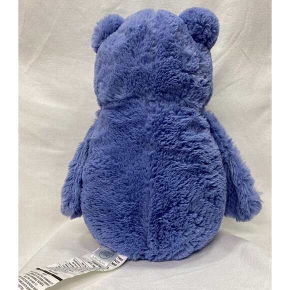 Silver One Owl Blue Purple Bird Lovey 12" Plushy Stuffed Animal Toy Cuddle NWOT - Picture 5 of 8